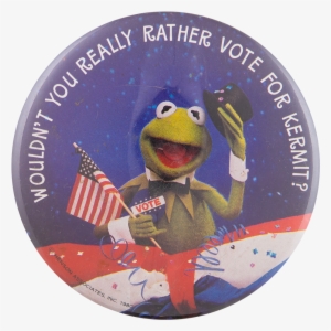 Vote For Kermit Entertainment Button Museum - Kermit The Frog #678075