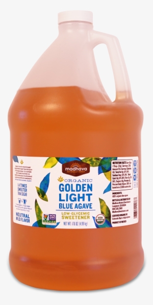 Organic Golden Light Agave 176 Oz - Madhava - Organic Golden Light Blue Agave - 46 Oz. #678629