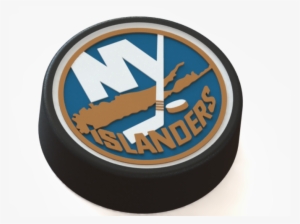 New York Islanders Logo On Ice Hockey Puck 3d Print - New York Islanders #679934