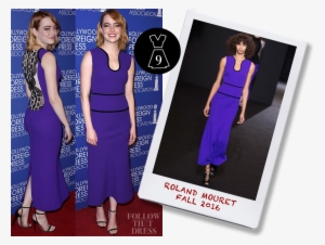 Emma Stone In Roland Mouret Fall - Formal Wear #679979