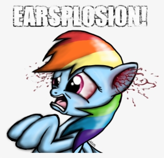 Rik4100, Blood, Earsplosion, Grimdark, Rainbow Dash, #6704290