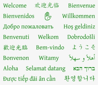 Welcome In 21 Languages #6710795