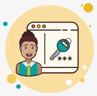 Lady Window Password Icon #6712061