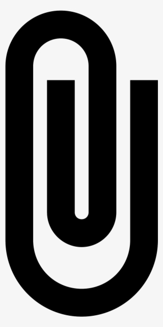 It Is An Image Of A Black Paperclip #6712540