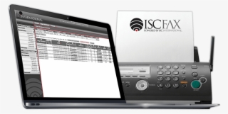 Isc Fax Laptop And Fax Machine #6712663