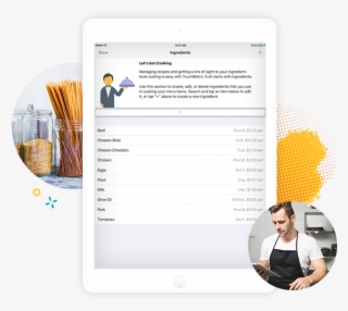 Ipad Showing The Ingredients Modification Section Of #6716343