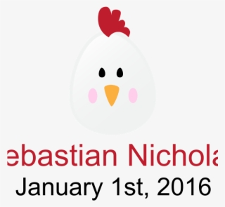 Custom Chicken W/baby Name And Birthdate Baby Blan #6716560