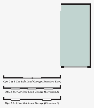 3 Car Front Load Garage #6717919