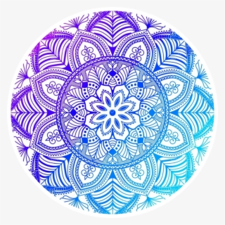 Mandala Icons Icon Tumblr Logos Logo Sticker Blue Purpl #6722383