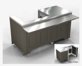 Large Deluxe Cashier Stand, Locking Cash Drawer On #6726446