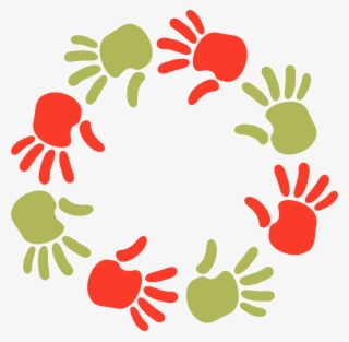 How To Set Use Green And Orange Circle Of Hands Icon #6733597