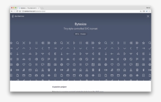 “each Icon Is Hand-coded Along A Grid, And Uses Svg #6738652