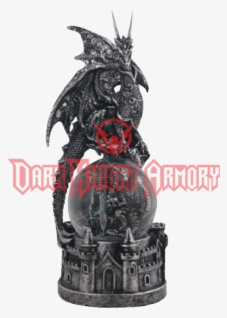 Dragon And Sword Snow Globe With Castle Base #6745604