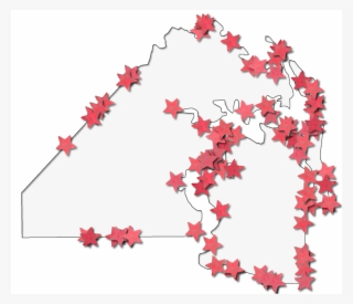 A Map Of Duval With A Thin Black Outline, Inner Drop #6752152