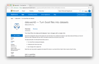 World Add-in On Appsource #6755165