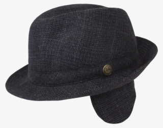 Mario Santorini Wool Tweed Fedora With Earflaps From #6755780