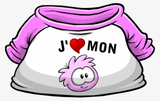 I Heart My Pink Puffle T-shirt Icon Fr #6756104