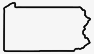 Pennsylvania Outline Rubber Stamp #6759147