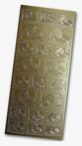 Postage Stamp Wedding Rings- Outline Stickers #6759315