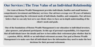 Boston Wealth Management Offers The Following Investment #6763255