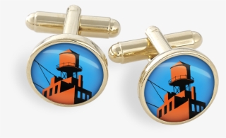 Hamilton Gold Cufflink Set Featuring The Futurama New #6771435