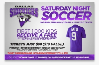 Dallas Sidekicks Postcard #6774025 Dallas Sidekicks Postcard #6774025