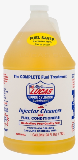 Lucas 'the Complete Fuel Treatment' 1 Gallon Bottle - Free Transparent ...