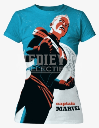 Womens Captain Marvel Michael Cho T-shirt #6797412
