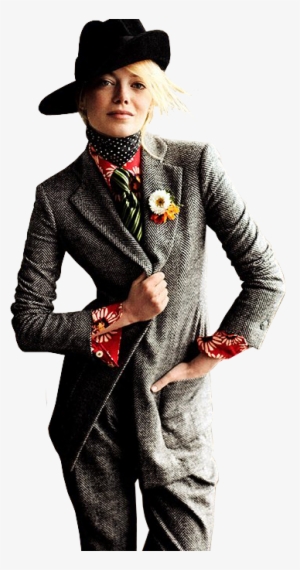 Png's Da Emma Stone - Terno Feminino Com Gravata Borboleta #680874