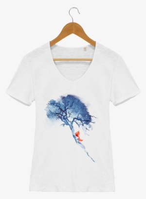T Shirt V Neck Women Stella Chooses There's No Way - Robert Farkas - Theres No Way Back Canvas #680908