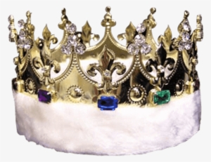 Kings With Faux Fur - King's Crown With Faux Fleece - Gold #680956