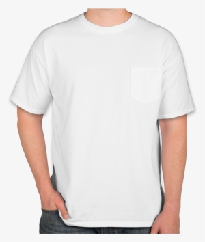 Custom Comfort Colors 100% Cotton Pocket T Shirt - White T Shirt Front #681177