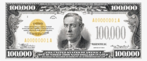 Click And Drag To Re-position The Image, If Desired - One Hundred Thousand Dollars Banknote #681333