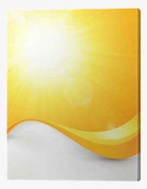 Vibrant Hot Vector Summer Sun With Lens Flare And Wave - Wood #681860