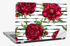 Seamless Pattern Watercolor Flower Peony Marsala On - Fundo Floral Vermelho Para Convite #682094