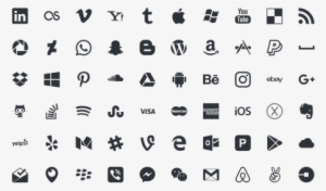 Business Card Icons Free Download - Icone Social Vector Png #682471