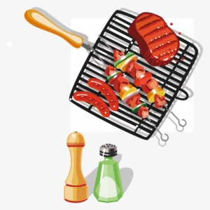Grilled Food Clipart Grill Utensil - Ai 素材 烤肉 #682841