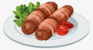 Grilled Sausages Png Vector Clipart #683198