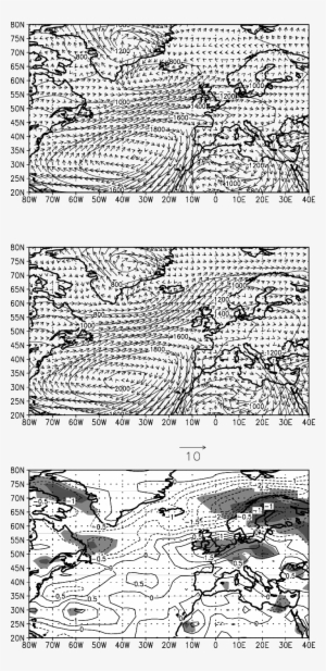 Region 3 1000 Hpa Geopotential Height And Wind Vector - Cartoon #683252