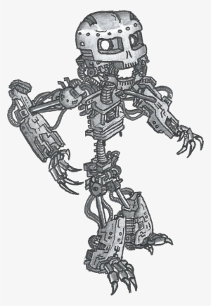 Robot Drawing Human Skeleton Art #683270