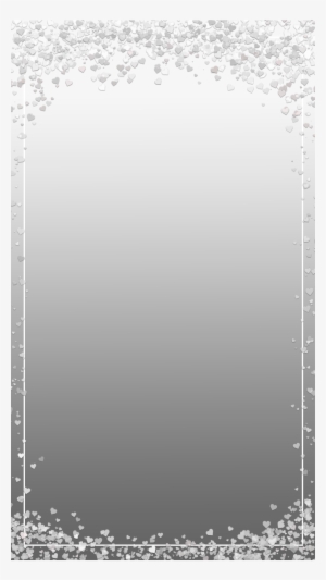 Whimsical White Heart Confetti - White Confetti Png Snapchat Filter #683649