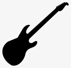 Guitar Clipart Black And White - Guitar Silhouette #684436