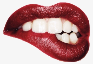 Biting Lips Png - Lips Png #684610