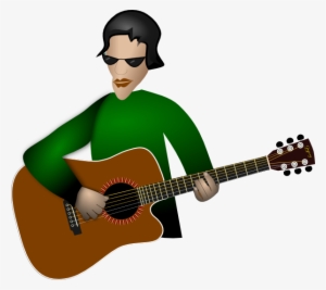 Play Guitar Clip Art At Clker - Playing Guitar In Clipart #684679