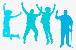 Tina In The Office Skills Classroom At Orion Industries, - Silhouette Happy People Png #684922