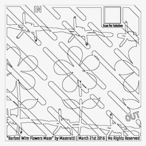 This Free Icons Png Design Of Barbed Wire Flowers Maze #685685