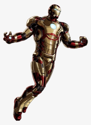 Iron Man Mk 42 Armor Portrait Art - Ironman 3 Suit Mark 42 #686055