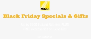 Nikon Black Friday Lens Kit Deals & Gifts - Special Education #686492