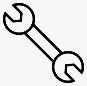 Double Wrench Outline Comments - Tools Outline Icon Transparent #686557