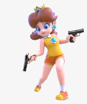 Daisy But With A Gun - Daisy Mario Tennis Ace #686951